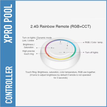Kit de Lumière LED RGB+CCT Multifonction – Variateur Intelligent & Télécommande