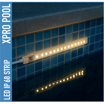 Tira LED IP68 para Piscinas – Tira LED de Silicona 24 V (Blanco Cálido 2700 K / RGB+W – 2700 K)