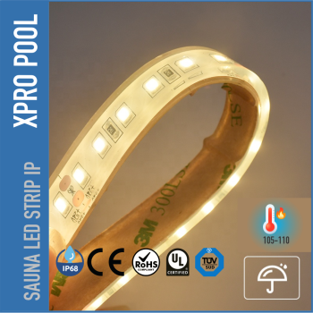 SET Sauna LED Strip RGBW IP68 – geschikt voor hoge temperaturen tot 105 °C en vochtige omgevingen (UL-gecertificeerd)