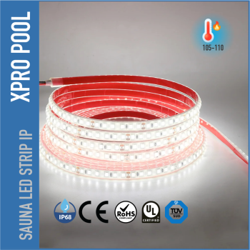 SET Sauna LED Strip RGBW IP68 – geschikt voor hoge temperaturen tot 105 °C en vochtige omgevingen (UL-gecertificeerd)