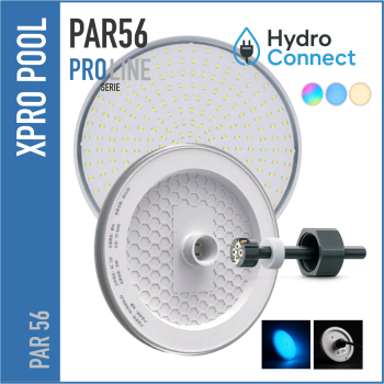 PAR56 HydroConnect™ – Lampe LED Piscine 25–35 W IP68 | XPRO Pool Lighting