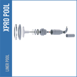 XPRO Pool LED-Wanddurchführung 1½” Innengewinde – Für Poolbeleuchtung (50–63 mm)