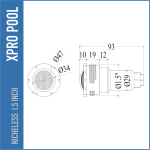 XPRO Pool Projecteur LED de Piscine Sans Niche 6W – 12V (Blanc Chaud & RGB)