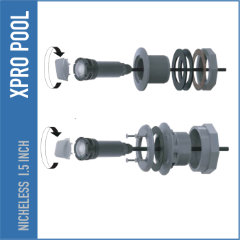 XPRO Pool Nischenlose LED-Poolleuchte 6W – 12V (Warmweiß & RGB)