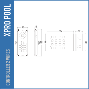 Contrôleur RGB 2 Fils pour Éclairage de Piscine – Compatible PRO LINE