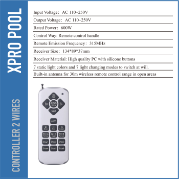 2-Adriger RGB-Controller für Poolbeleuchtung – Kompatibel mit PRO LINE