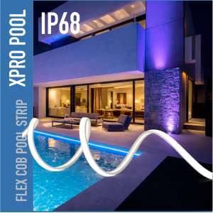 PRO LINE IP68 FLEX COB LED Strip 10×5 mm – 24V – 10W/m – Sur Mesure & en Rouleau