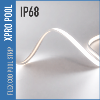 PRO LINE IP68 RGB+W COB LED Strip for Swimming Pool – 14×6 mm – 24V – 18W/m – Custom Made or per Roll