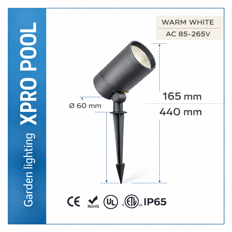 Projecteur LED de Jardin XPRO 20W – AC 85-265V – IP65 – Boîtier en Aluminium Moulé Projecteur LED de Jardin XPRO 20W – AC 85-265V – IP65 – Boîtier en Aluminium Moulé