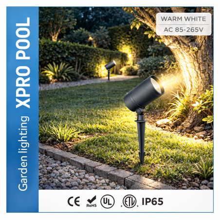 Projecteur LED de Jardin XPRO 20W – AC 85-265V – IP65 – Boîtier en Aluminium Moulé