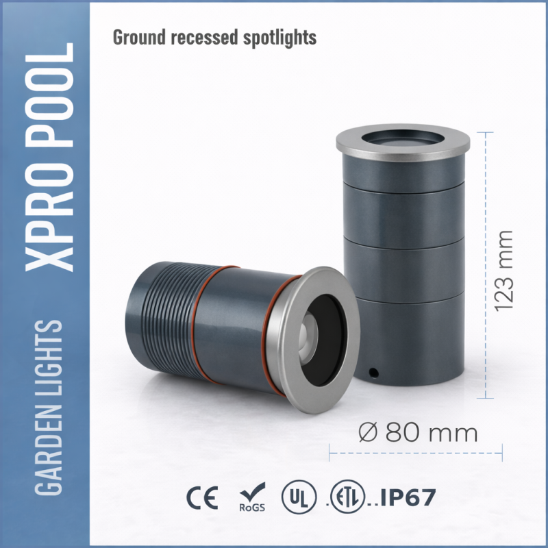 Grond Inbouwspot Ø80 mm – 8W – 3000K Warm Wit – IP67 – AC100-240V Grond Inbouwspot Ø80 mm – 8W – 3000K Warm Wit – IP67 – AC100-240V