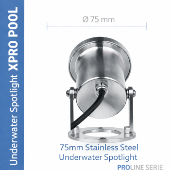 PRO LINE | Onderwater Spot RVS 316L | 75mm | 6W - 9W