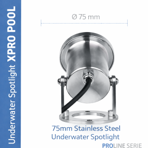 PRO LINE | Onderwater Spot RVS 316L | 75mm | 6W - 9W