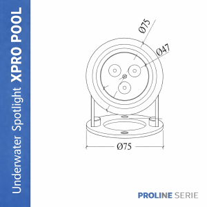 PRO LINE | Onderwater Spot RVS 316L | 75mm | 6W - 9W