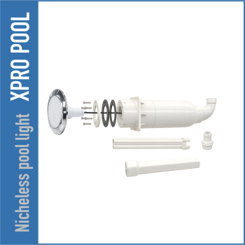 PROLINE Luz de Piscina Ultra Fina 220 × 19 mm – Acero Inoxidable 316L – Sin Nicho – 18W / 25W / 35W