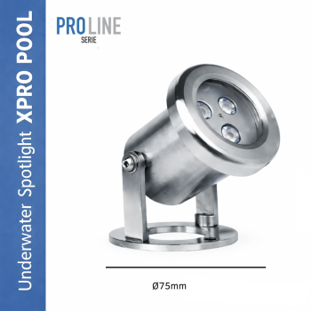 PRO LINE | Onderwater Spot RVS 316L | 75mm | 6W - 9W