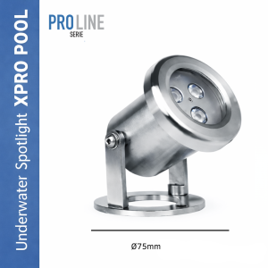 PRO LINE | Underwater Spotlight Stainless Steel 316L | 75mm | 6W - 12W