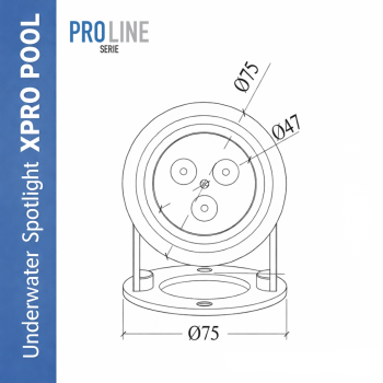 PRO LINE | Projecteur Submersible Acier Inoxydable 316L | 75 mm | 6W - 9W