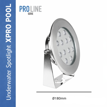 PRO LINE | Foco sumergible inoxidable | 180 mm | 12w -18w - 25w