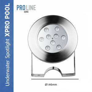 PRO LINE | Onderwater spot RVS 316L | 146 mm | 9W - 18W - 25W