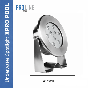 PRO LINE | Spot sous-marin en inox | 148 mm | 9w -18w - 25w