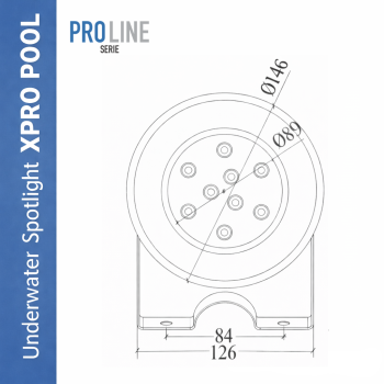 PRO LINE | Onderwater spot RVS 316L | 146 mm | 9W - 18W - 25W