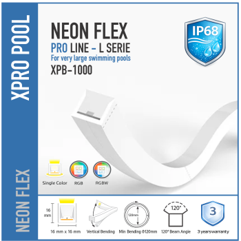 PROLINE IP68 L SERIES — 24V Neon LED Strip for Swimming Pools