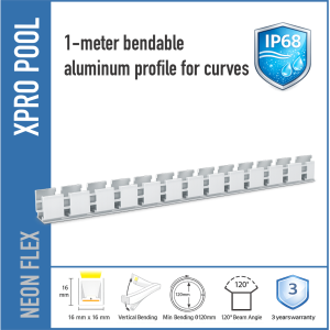 PROLINE IP68 L-SERIE — 24V Neon LED-Streifen für Schwimmbäder