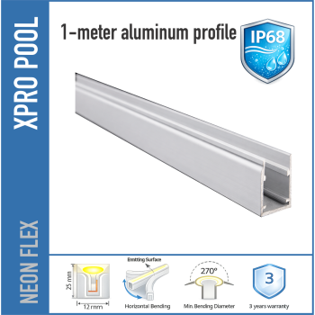 PROLINE IP68 SÉRIE L -R- Ruban LED Néon 24V pour Piscine PROLINE IP68 SÉRIE L -R- Ruban LED Néon 24V pour Piscine