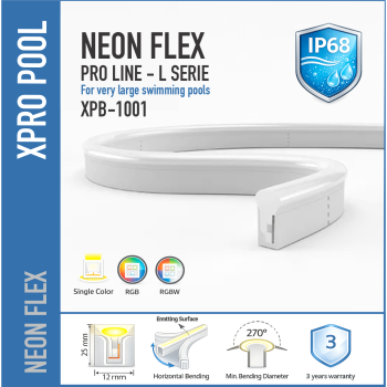 PROLINE IP68 L SERIE R 24V Neon LED Strip voor Zwembad