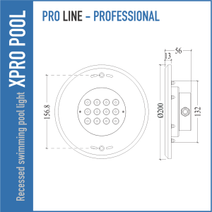 PROLINE PRO Recessed Pool Light Stainless Steel 316L | Concrete Pools.