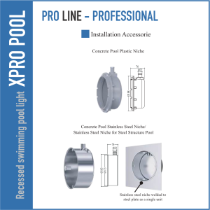 PROLINE PRO Einbaustrahler Schwimmbad Edelstahl 316L | Betonbecken.