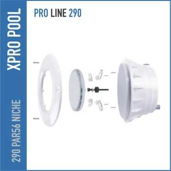 PAR56 Recessed Niche for Concrete Swimming Pools – Ø290 mm – IP68 – ABS