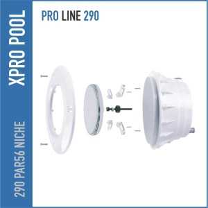 PAR56 Einbaunische für Betonpools – Ø290 mm – IP68 – ABS