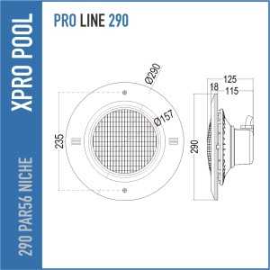 Nicho Empotrable PAR56 para Piscinas de Hormigón – Ø290 mm – IP68 – ABS