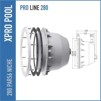 Inbouw Niche PAR56 voor Liner / Folie Zwembaden – Ø280 mm – IP68 – ABS