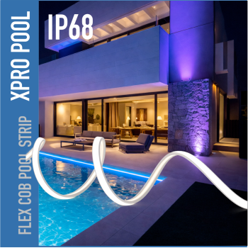 Tira LED FLEX COB IP68 PRO LINE Blanco Cálido 3000K | 10x5mm y 14x6mm | Fabricación a medida