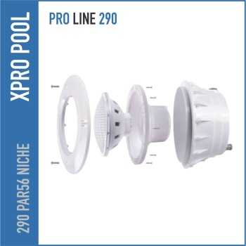 Zwembadlamp LED (Wit) + Inbouwset – Antraciet – PAR56 – Compleet Set