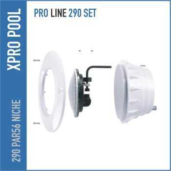 LED Poolleuchte (Weiß) + Einbauset – Anthrazit – PAR56 – Komplettset