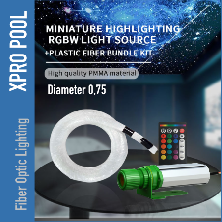 Fiber Optic Set – Sauna & Wellness Verlichting (RGBW) 0.75 mm