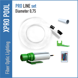 Fiber Optic Set – Sauna & Wellness Verlichting (RGBW) 0.75 mm