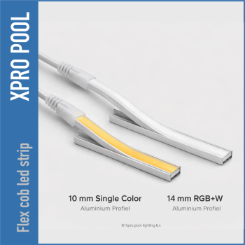 PRO LINE IP68 FLEX COB LED Strip for Swimming Pool – 14×5 mm – 24V – 11W/m – Custom Made