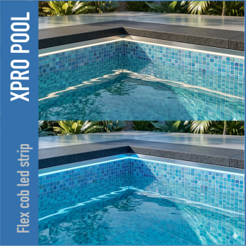 PRO LINE IP68 FLEX COB LED Streifen für Pool – 14×5 mm – 24V – 11W/m – Maßanfertigung