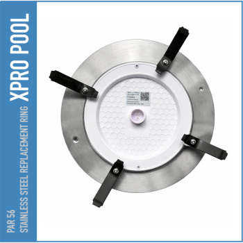 Ultradunne PAR56 Zwembadlamp 25W–35W | RVS 316L Vervangingsring | Ø260 mm | XPRO POOL