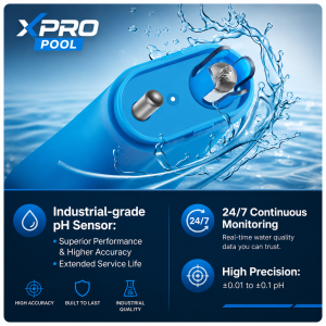 Floating Smart WIFI Water Monitor – Moniteur Intelligent pH & Température Piscine