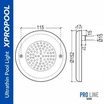 PRO LINE Poolleuchte 17 mm | RGBW, RGB & Warmweiß LED PRO LINE Poolleuchte 17 mm | RGBW, RGB & Warmweiß LED