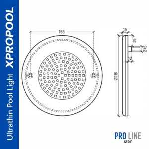 PRO LINE Ultra Thin LED Zwembadlamp 15 mm | RVS 316L Pool Light
