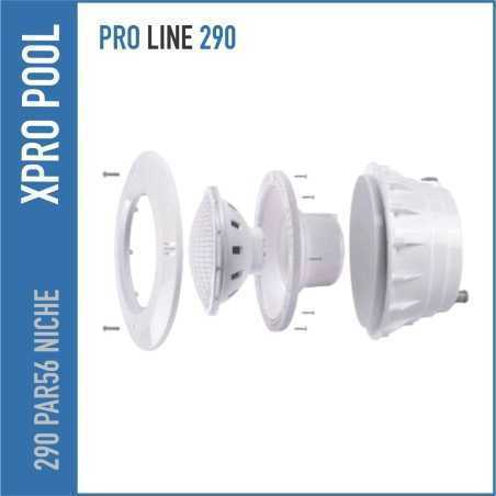 Zwembadlamp LED (Wit) + Inbouwset – Zwart – PAR56 – Compleet Set