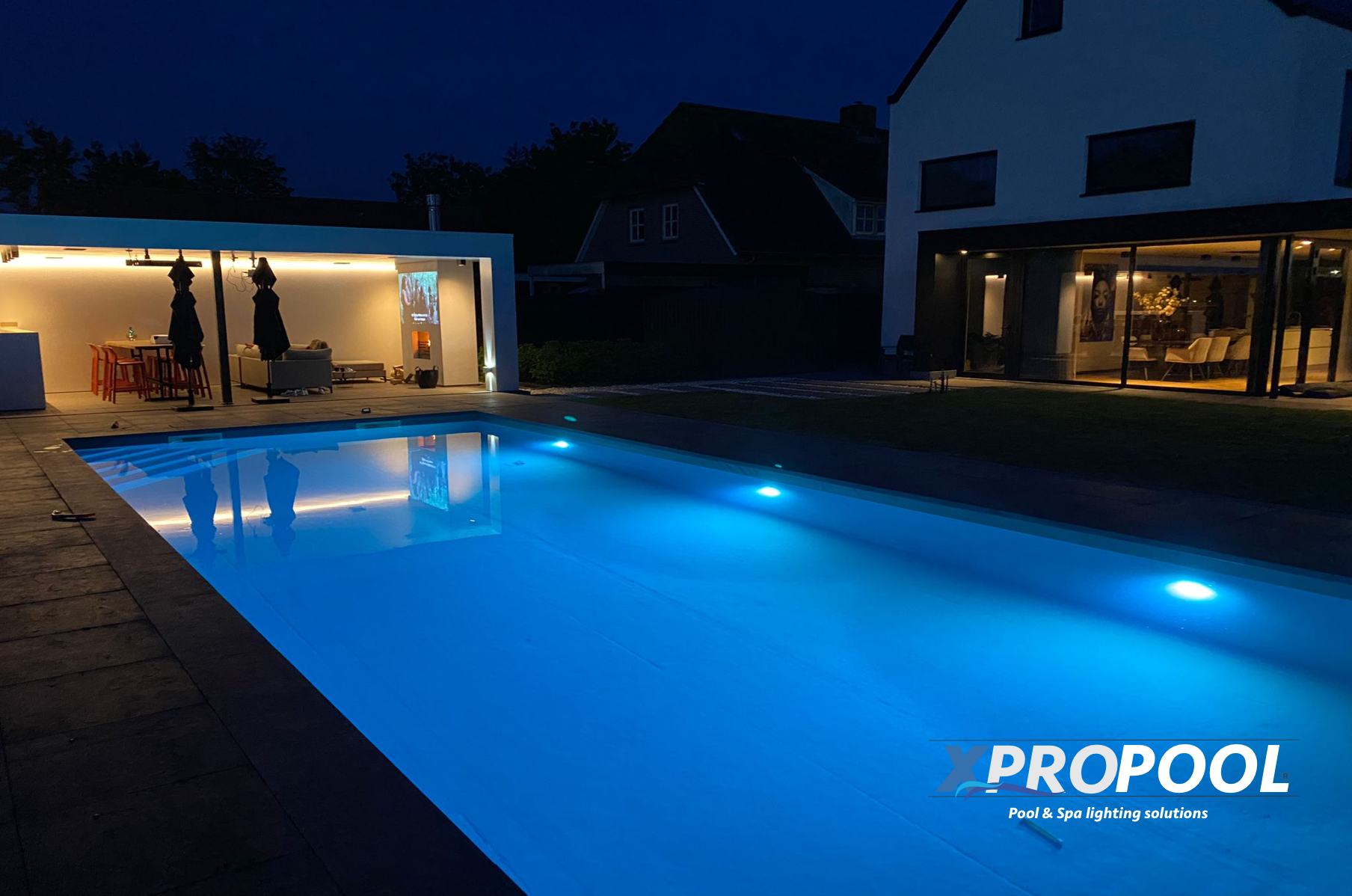 Replacement Lamps – Stainless Steel Nicheless Pool Lights – 35 W RGBW (5-Core Cable)