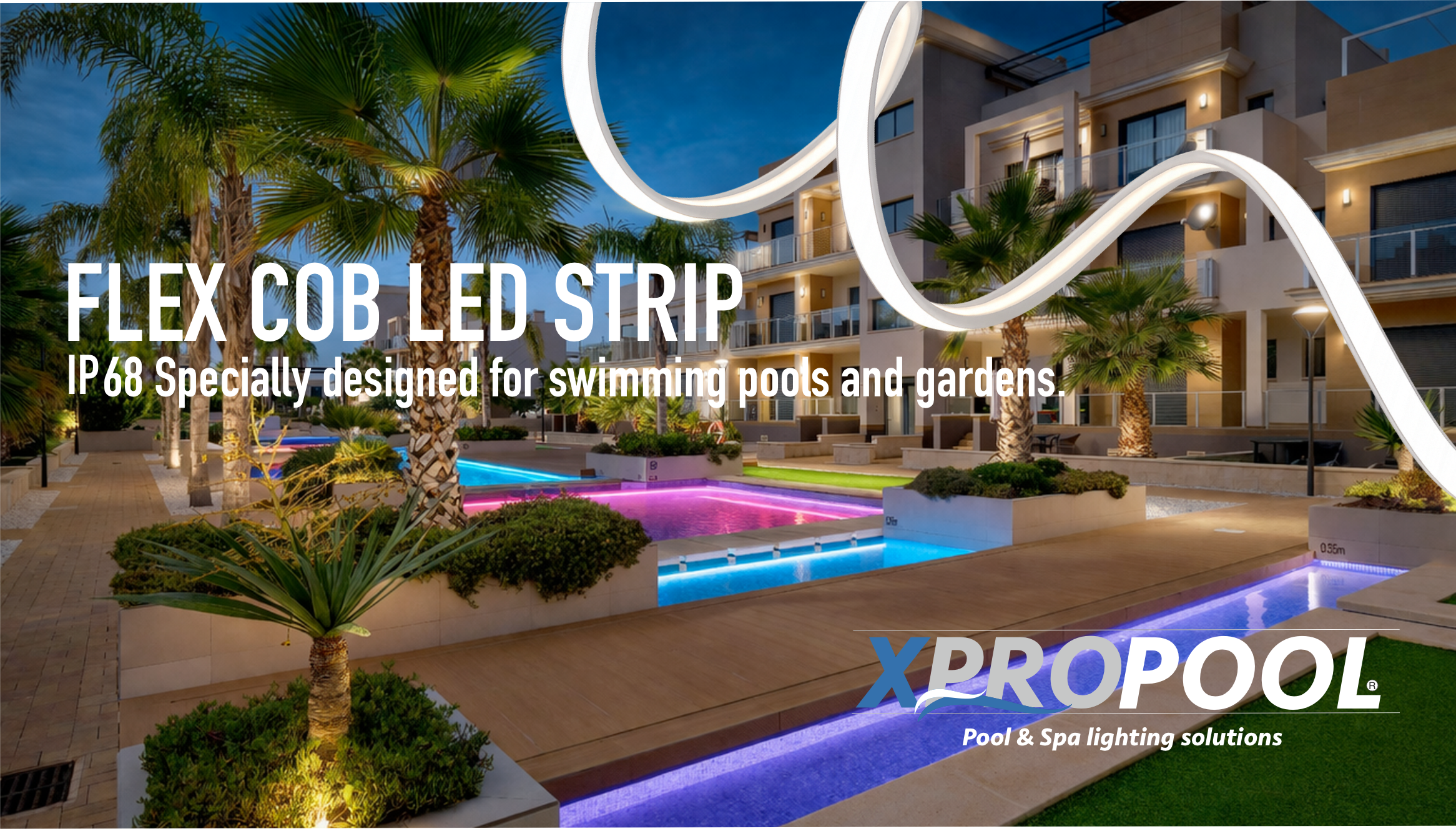 Cob flex led strip – the smart choice for a sleek illuminated pool or garden
